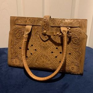 Cleobella Arya handbag in cognac